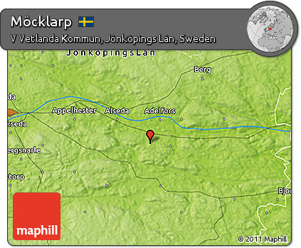 Physical 3D Map of Möcklarp