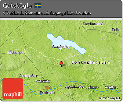 Physical 3D Map of Götskögle