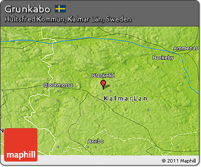 Physical 3D Map of Grunkabo