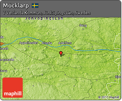 Physical 3D Map of Möcklarp