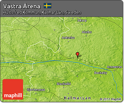 Physical 3D Map of Västra Årena
