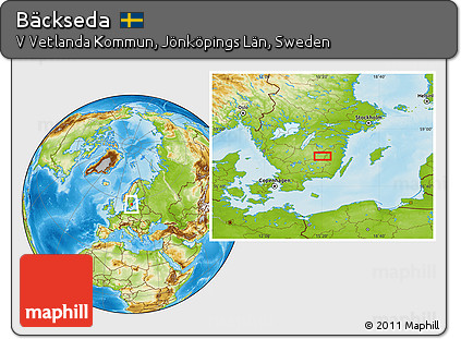 Physical Location Map of Bäckseda