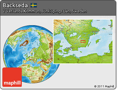 Physical Location Map of Bäckseda