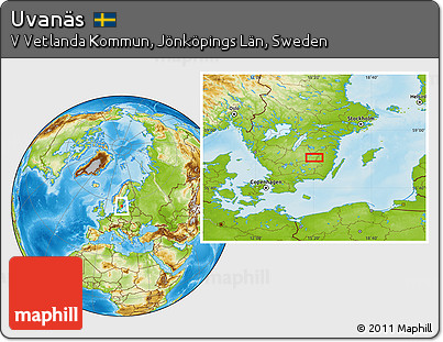 Physical Location Map of Uvanäs