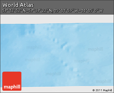 Physical 3D Map of the Area around 57° 25' 7" N, 15° 13' 29" W