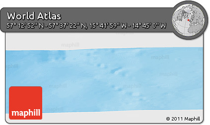 Physical Panoramic Map of the Area around 57° 25' 7" N, 15° 13' 29" W