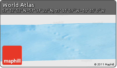 Physical Panoramic Map of the Area around 57° 25' 7" N, 15° 13' 29" W