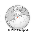 Outline Map of the Area around 57° 25' 7" N, 163° 16' 30" E, rectangular outline
