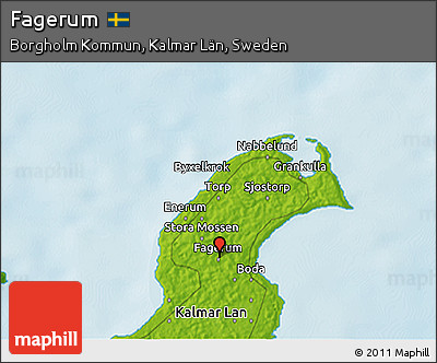 Physical 3D Map of Fagerum