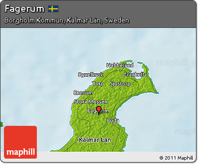 Physical 3D Map of Fagerum