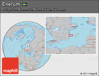 Gray Location Map of Enerum