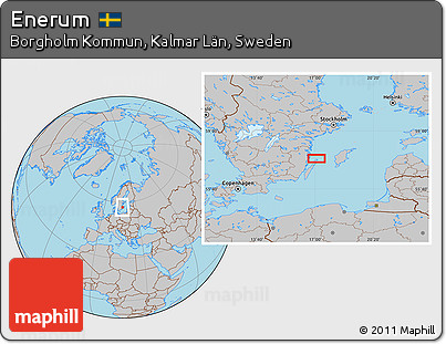Gray Location Map of Enerum