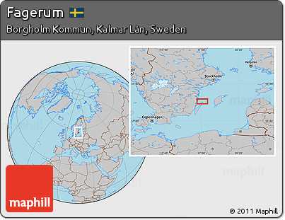 Gray Location Map of Fagerum