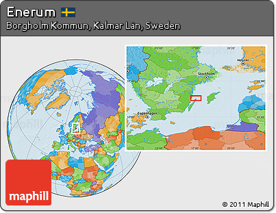 Political Location Map of Enerum