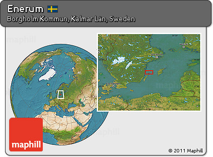Satellite Location Map of Enerum