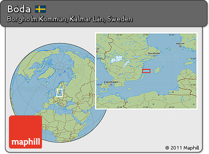 Savanna Style Location Map of Böda