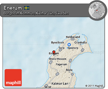 Shaded Relief Map of Enerum