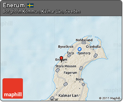 Shaded Relief Map of Enerum