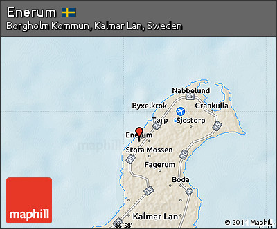 Shaded Relief Map of Enerum