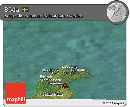 Satellite Panoramic Map of Böda