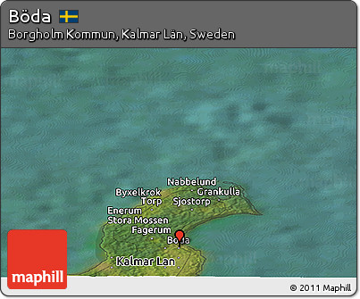 Satellite Panoramic Map of Böda