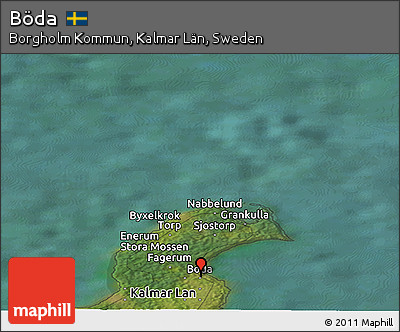 Satellite Panoramic Map of Böda