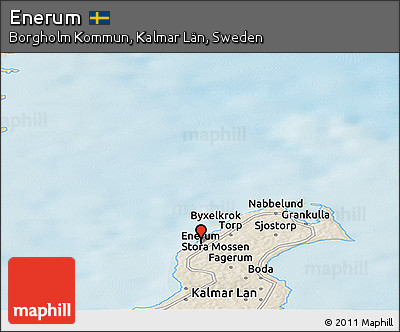 Shaded Relief Panoramic Map of Enerum