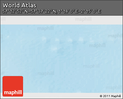 Physical 3D Map of the Area around 57° 25' 7" N, 1° 46' 29" E