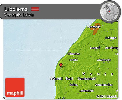 Physical Map of Lībciems