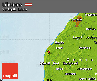 Physical Map of Lībciems