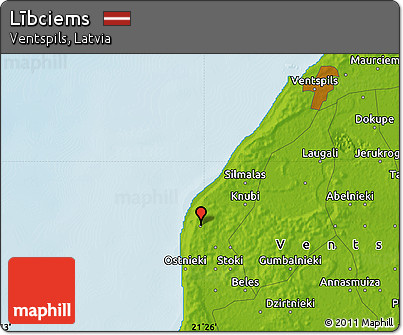 Physical Map of Lībciems