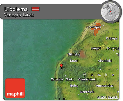Satellite Map of Lībciems