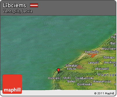 Satellite Panoramic Map of Lībciems