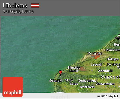 Satellite Panoramic Map of Lībciems