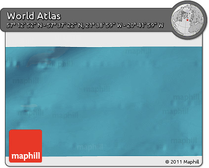 Satellite 3D Map of the Area around 57° 25' 7" N, 21° 10' 29" W