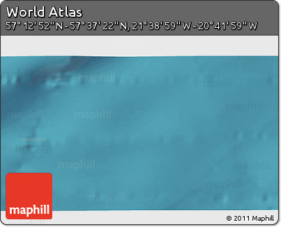 Satellite 3D Map of the Area around 57° 25' 7" N, 21° 10' 29" W