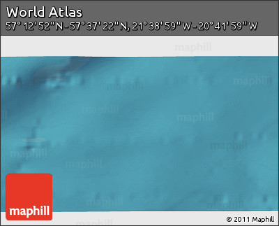 Satellite 3D Map of the Area around 57° 25' 7" N, 21° 10' 29" W
