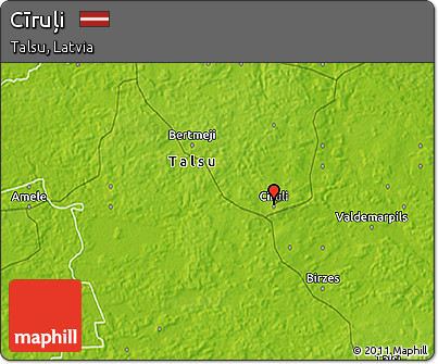 Physical 3D Map of Cīruļi