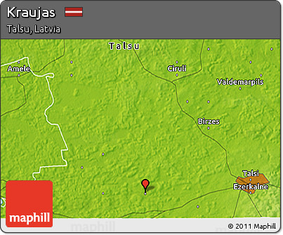 Physical 3D Map of Kraujas