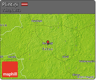 Physical 3D Map of Plintiņi