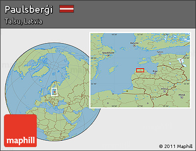 Savanna Style Location Map of Paulsberģi