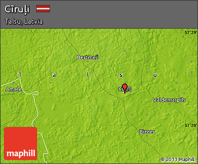Physical Map of Cīruļi