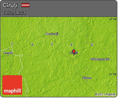 Physical Map of Cīruļi