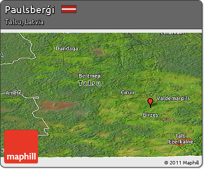 Satellite Panoramic Map of Paulsberģi