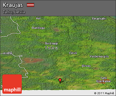 Satellite Panoramic Map of Kraujas
