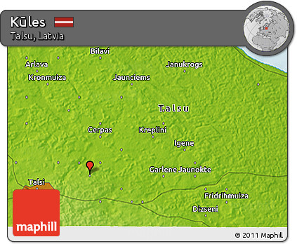 Physical 3D Map of Kūles