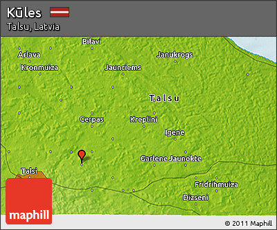 Physical 3D Map of Kūles
