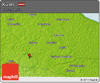 Physical 3D Map of Kūles