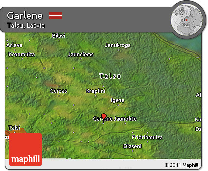 Satellite 3D Map of Garlene