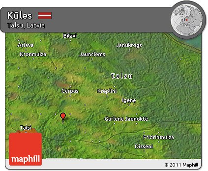 Satellite 3D Map of Kūles